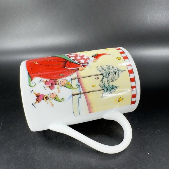 Mary Engelbreit Old World Santa Mug Cup Santa Ceramic Coffee Mug Cup 2001 VTG - Picture 9 of 16